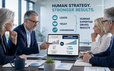 Human Content Strategy: Why AI Volume Alone Does Not Generate Leads or Conversions